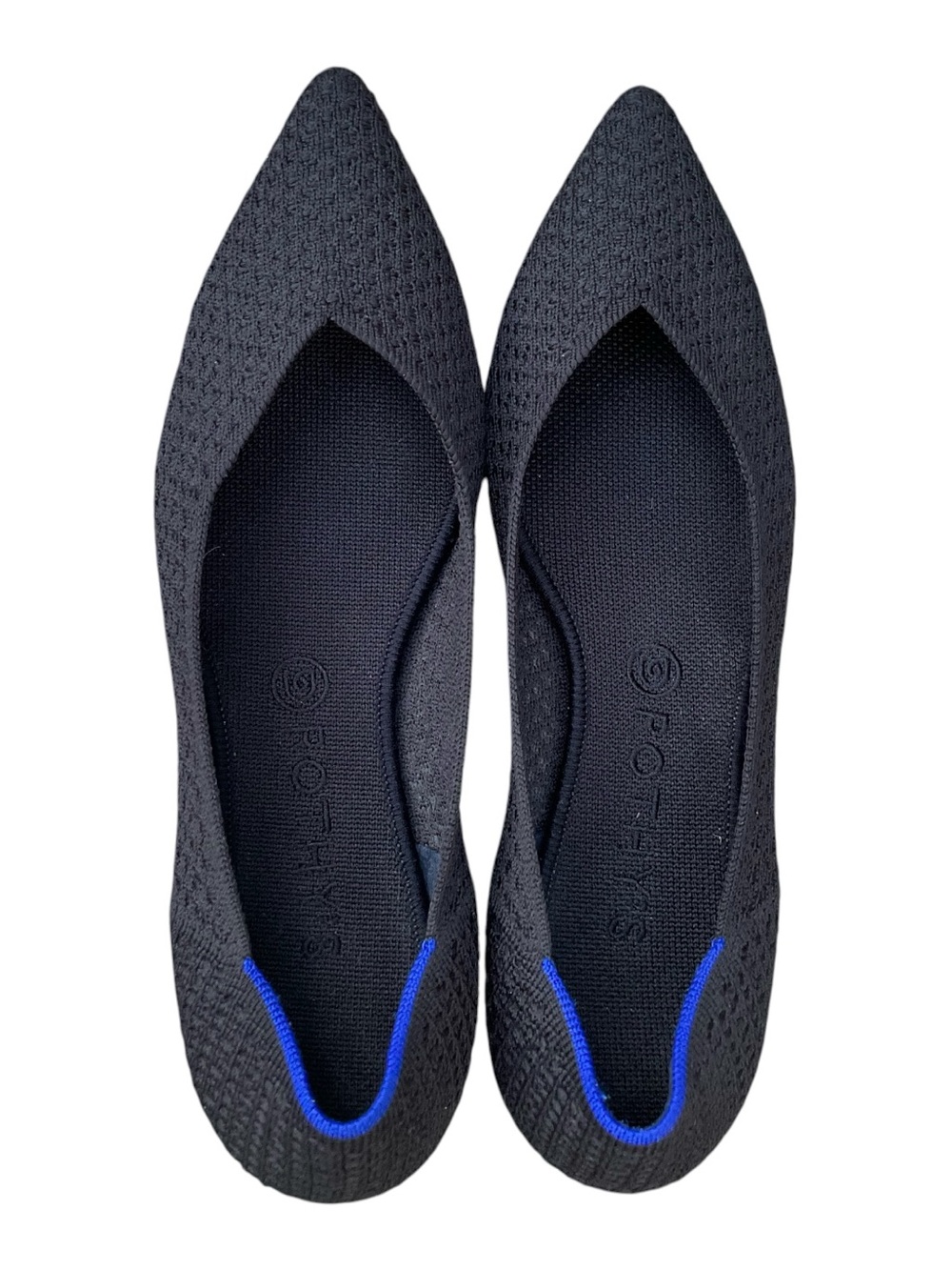 Rothy's The Point honeycomb knit flats in black Size 11 Minimalist Neutral